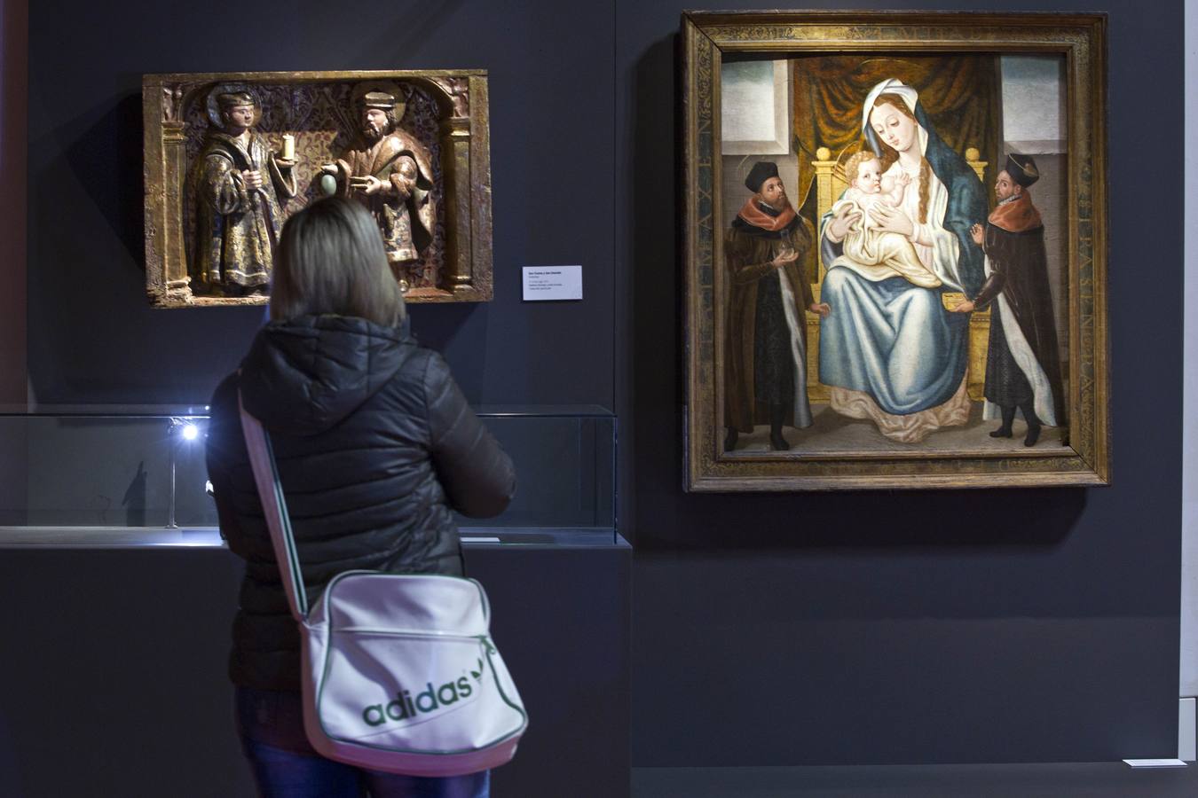 Los dos cuadros de San Cosme y San Damián que conservamos en el museo ya están en Arnedo con motivo de la exposición 